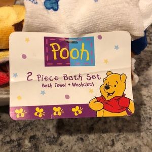 Pooh Bear 2 piece towel/washcloth set